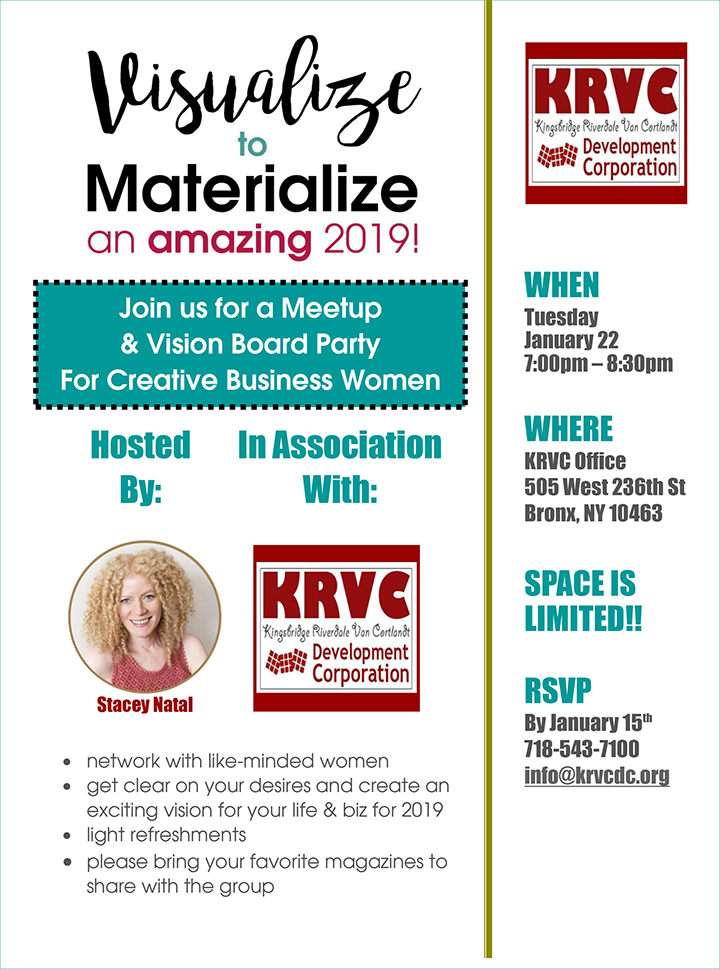 Visualize To Materialize - Vision Board Party and Workshop at KRVC