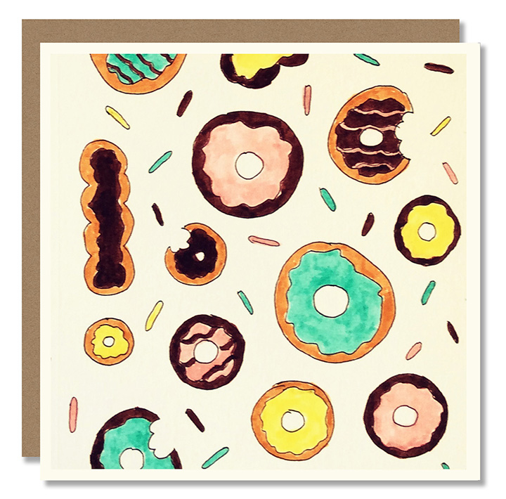 FLat Note Cards - Donuts