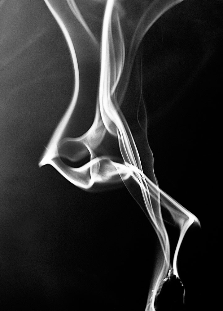 Burning Sage - experimental photography