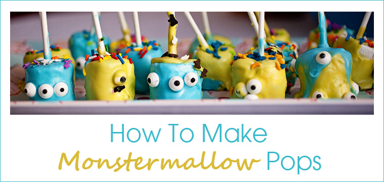 How To Make Halloween Monster Marshmallow pops