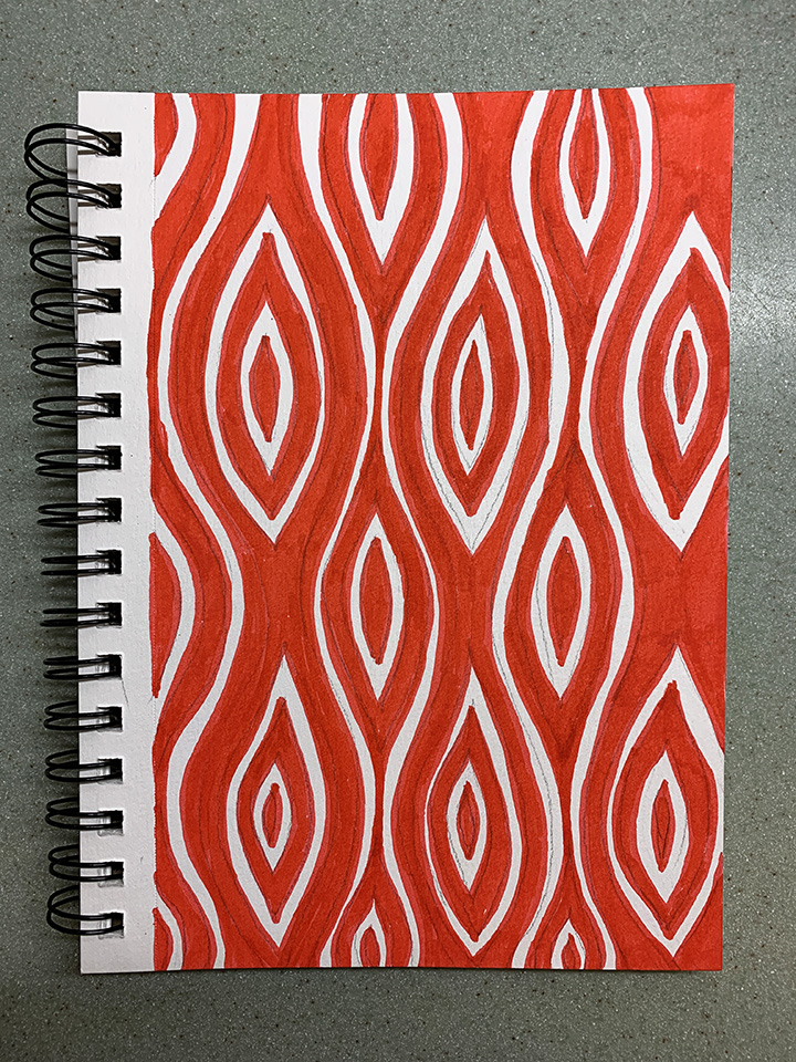 sketchbook - red waves