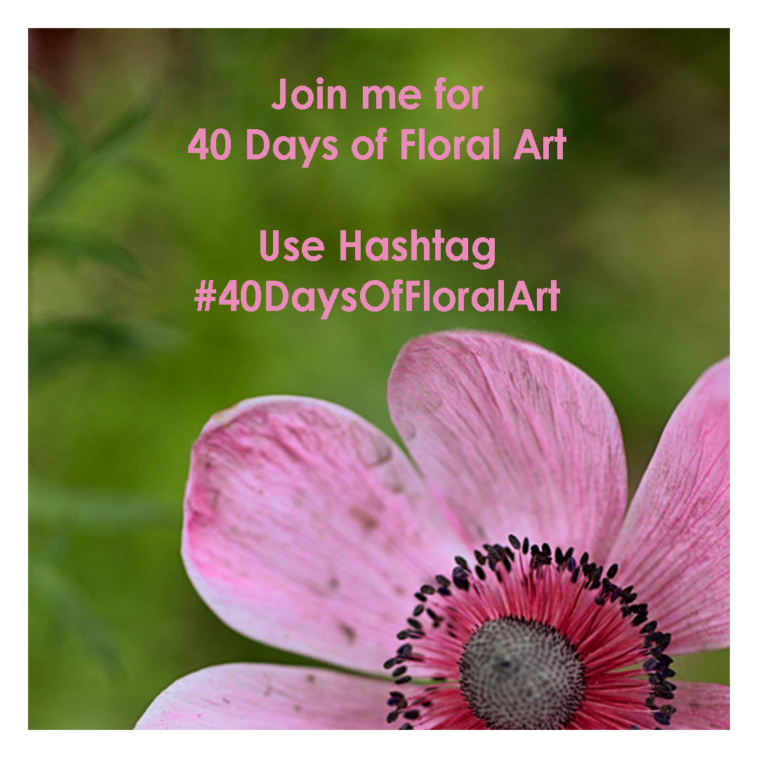 40 day sof floral art challenge with Stacey Nata