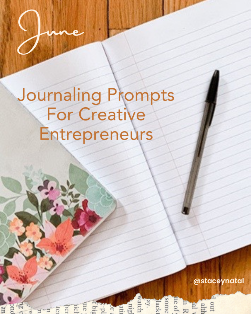 June journaling prompts for creative entrepreneurs